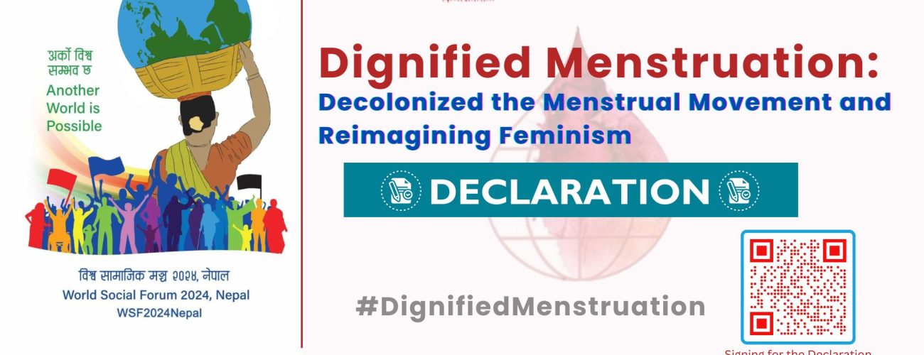 WORLD SOCIAL FORUM-2024: DIGNIFIED MENSTRUATION (DECLARATION)